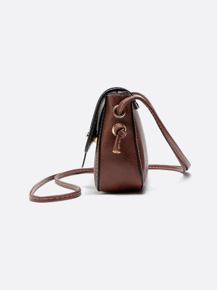 Bolso bandolera pequeño de piel