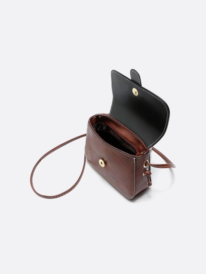 Bolso bandolera pequeño de piel