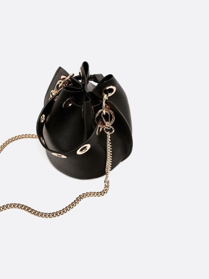 Bolso bombonera pequeño de piel 