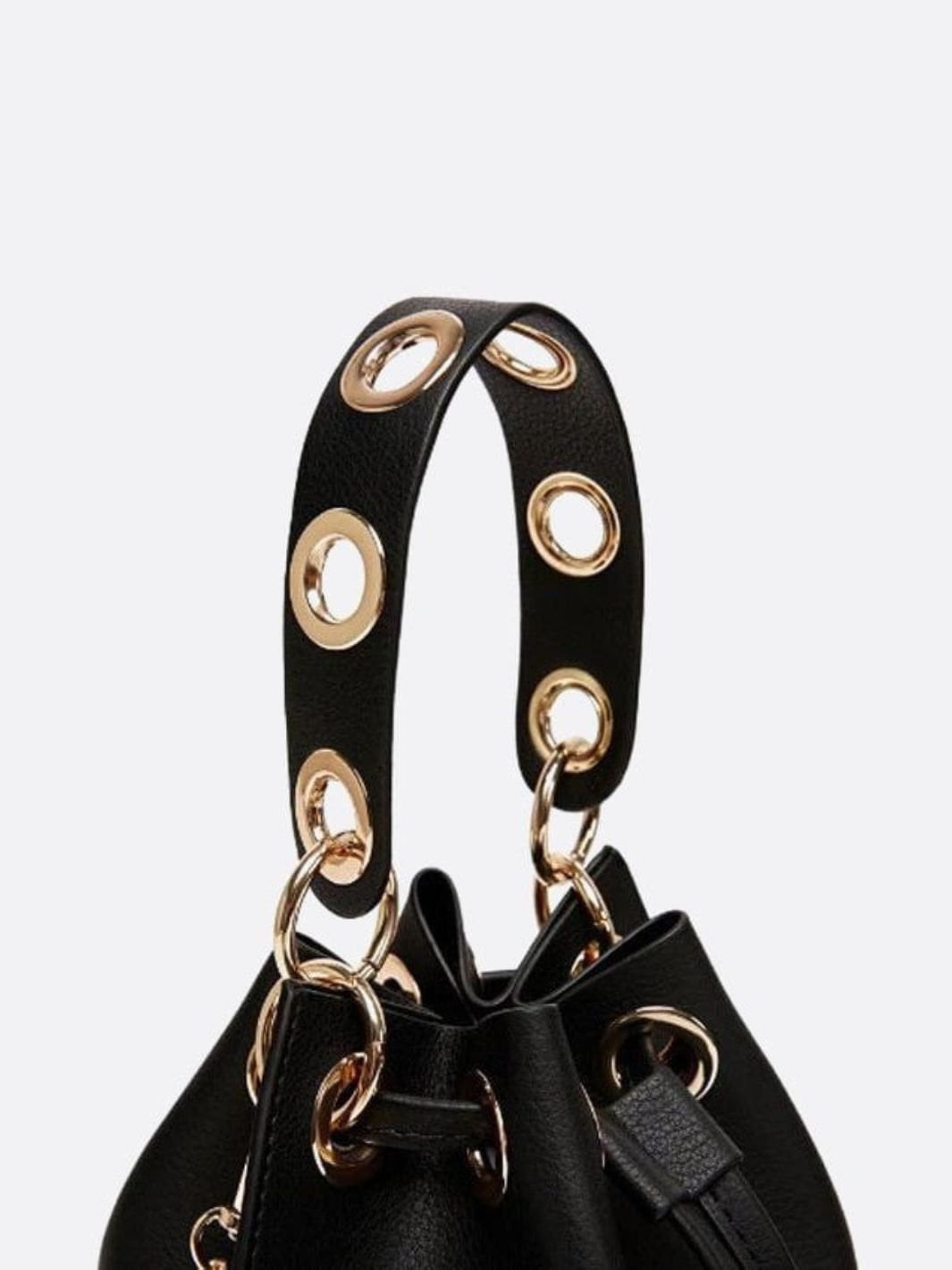 Bolso bombonera pequeño de piel 