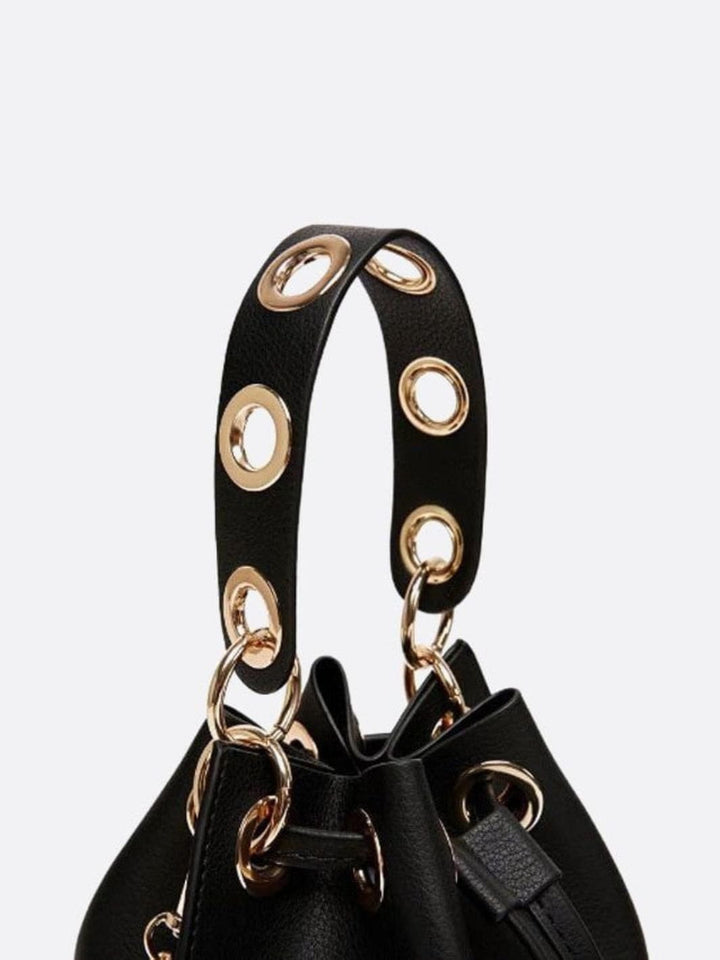 Bolso bombonera pequeño de piel 