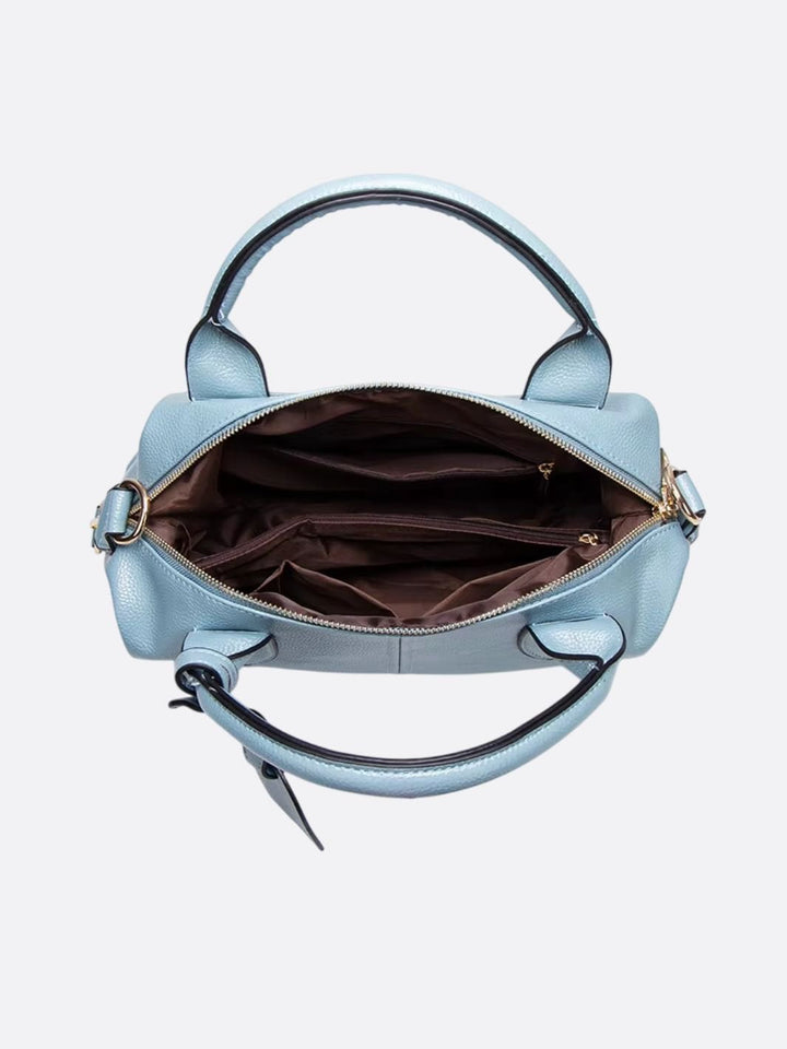 Bolso de hombro de piel