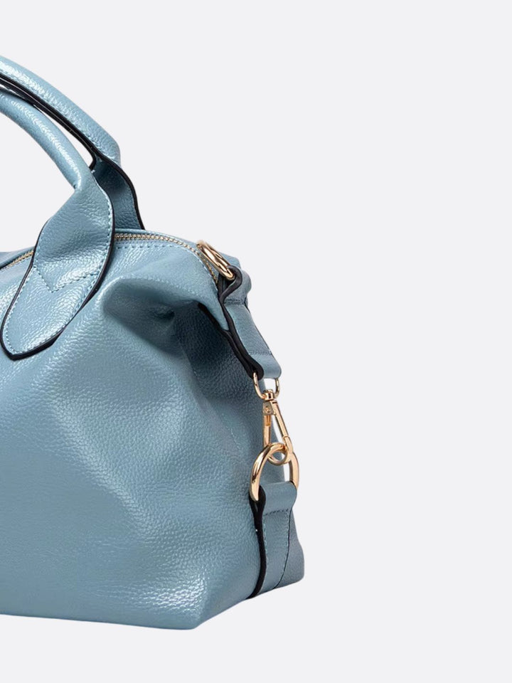 Bolso de hombro de piel