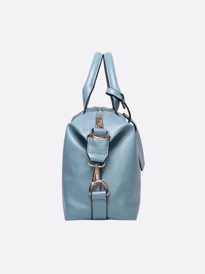 Bolso de hombro de piel
