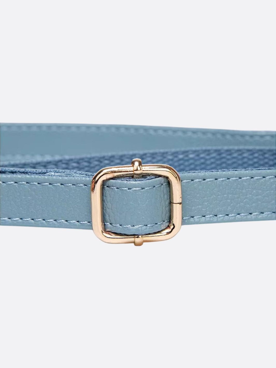 Bolso de hombro de piel