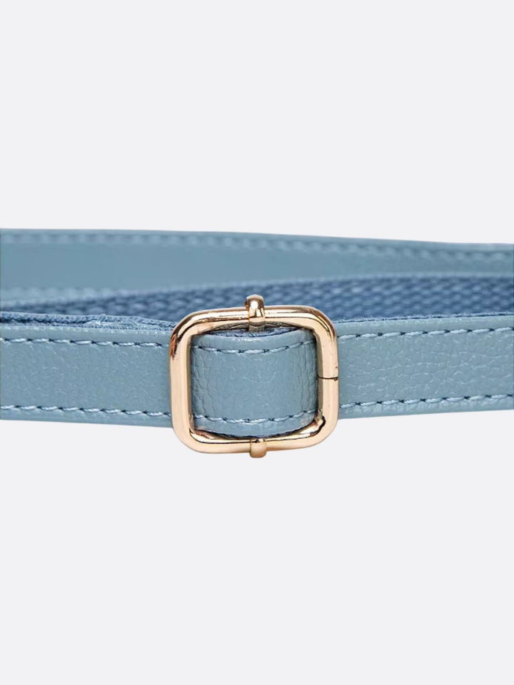 Bolso de hombro de piel