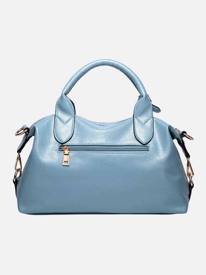 Bolso de hombro de piel