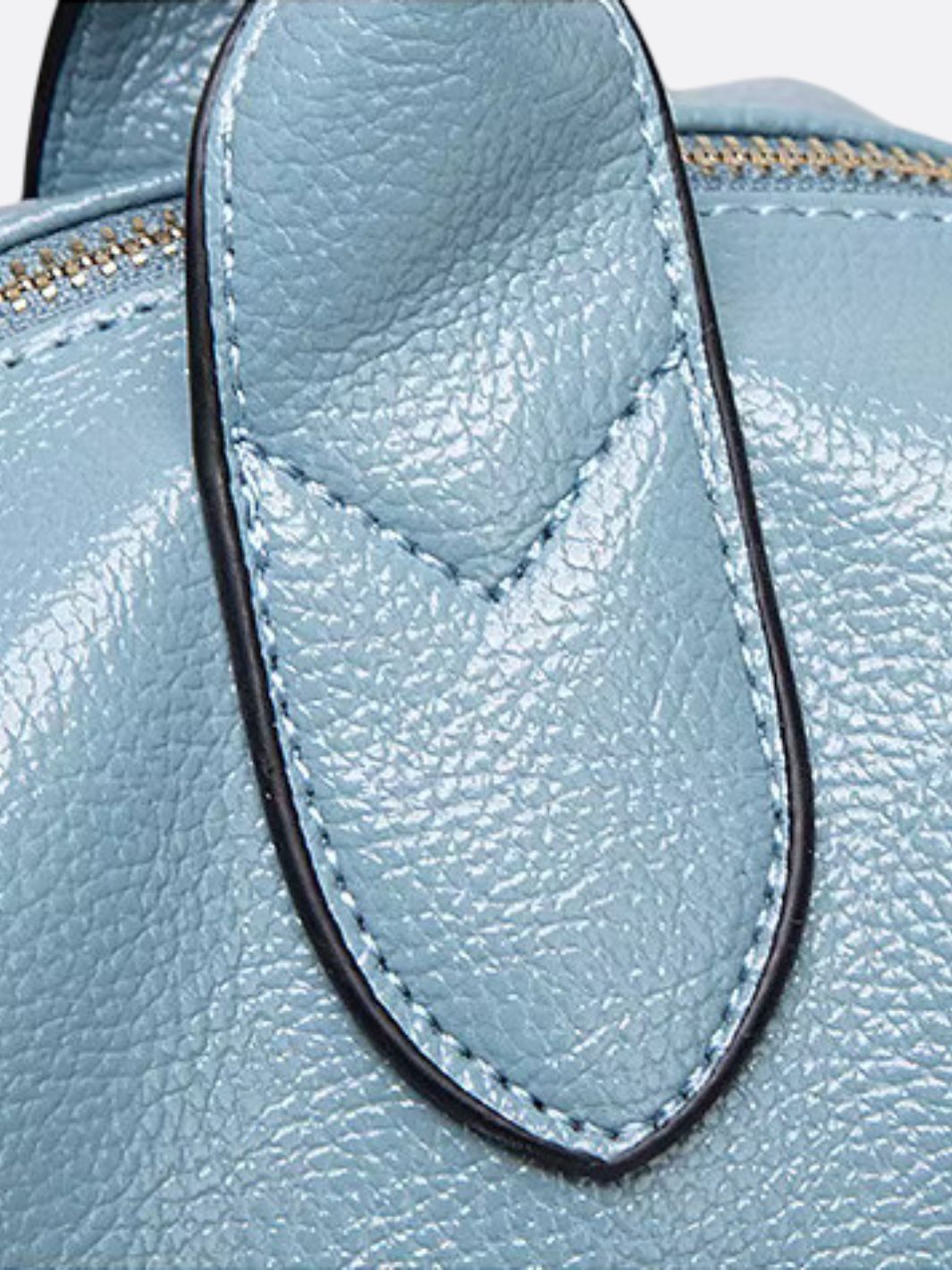 Bolso de hombro de piel