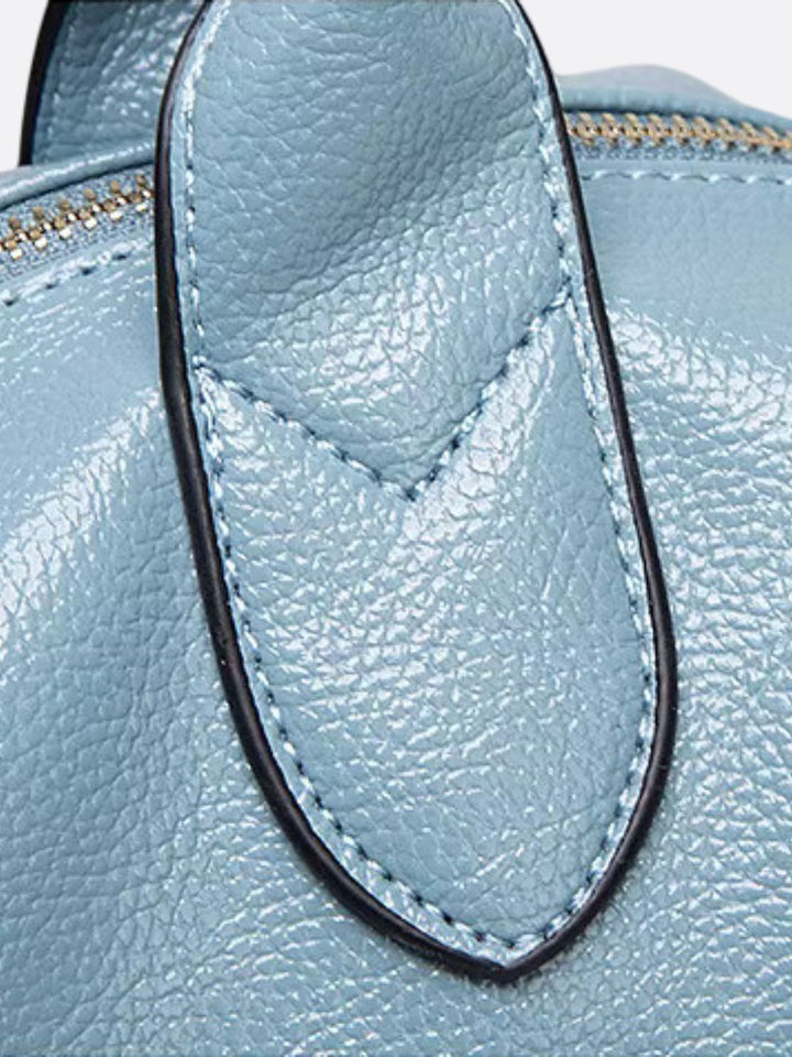 Bolso de hombro de piel