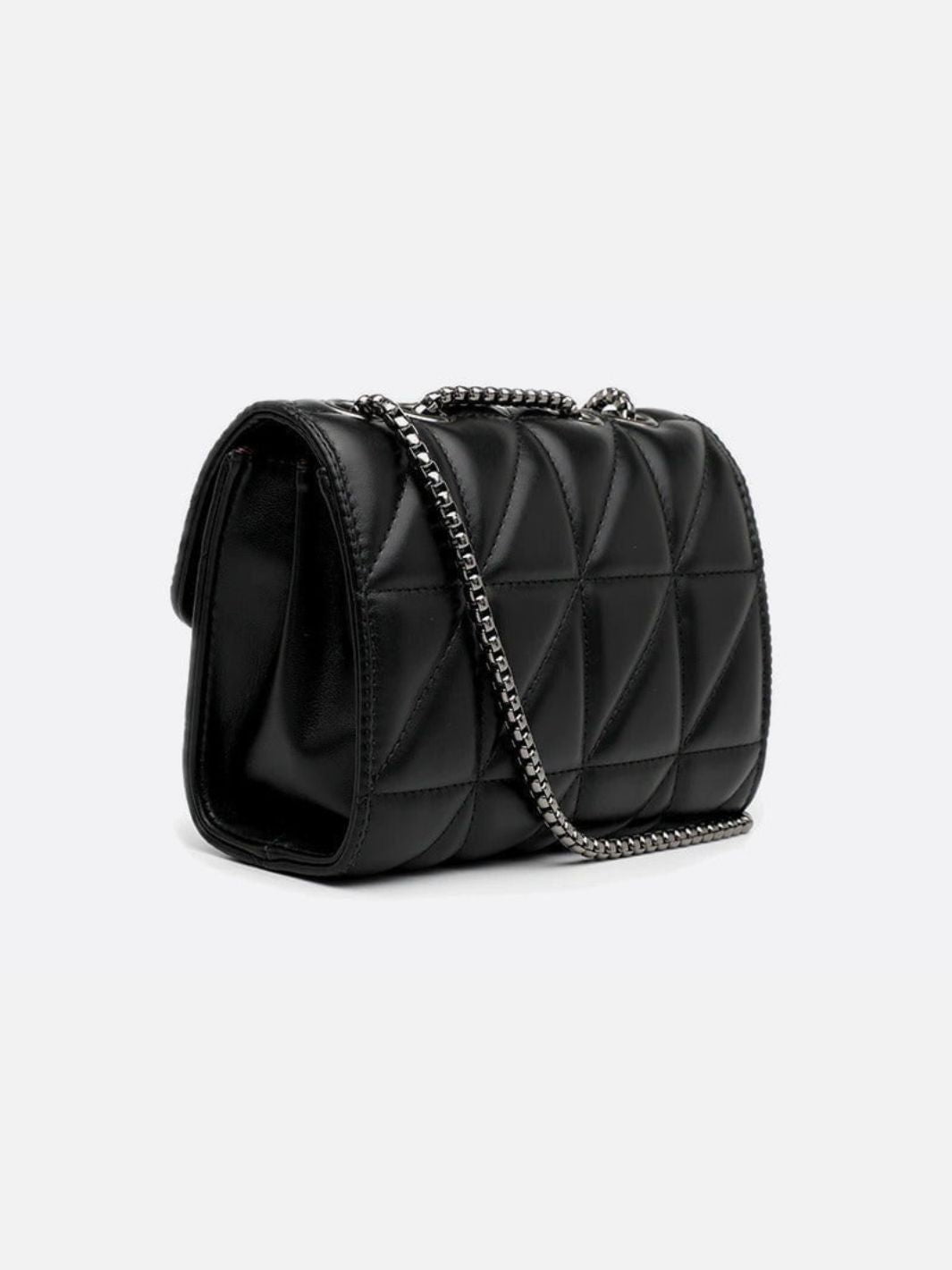 Bolso bandolera de piel acolchado