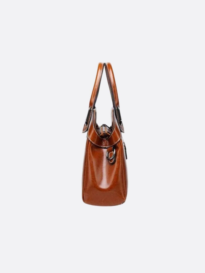 bolso de cuero de época 