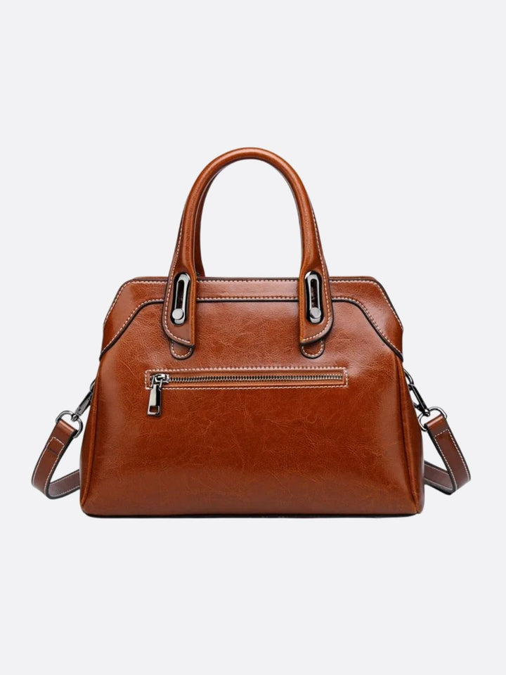 bolso de cuero de época 